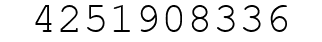Number 4251908336.