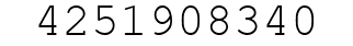 Number 4251908340.