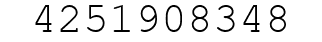 Number 4251908348.