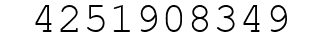 Number 4251908349.