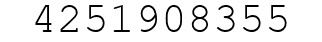 Number 4251908355.