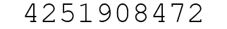 Number 4251908472.