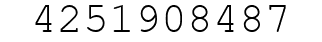 Number 4251908487.
