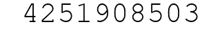 Number 4251908503.