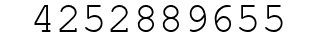 Number 4252889655.