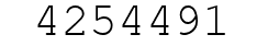 Number 4254491.