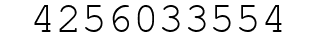 Number 4256033554.