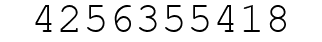 Number 4256355418.