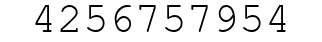 Number 4256757954.