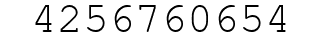 Number 4256760654.