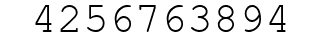 Number 4256763894.