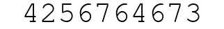 Number 4256764673.