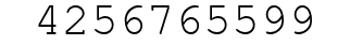 Number 4256765599.