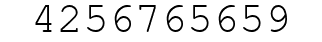 Number 4256765659.