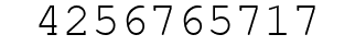 Number 4256765717.