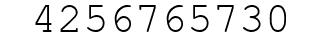 Number 4256765730.