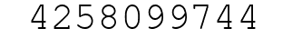 Number 4258099744.