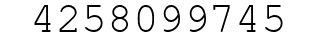 Number 4258099745.