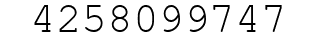 Number 4258099747.