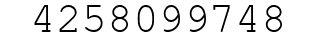 Number 4258099748.