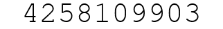 Number 4258109903.