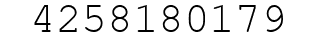Number 4258180179.