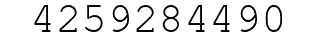 Number 4259284490.