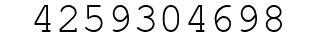 Number 4259304698.