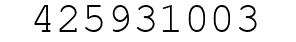 Number 425931003.