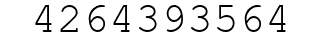 Number 4264393564.