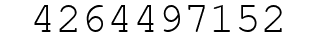 Number 4264497152.