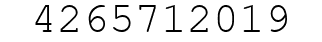 Number 4265712019.