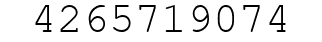 Number 4265719074.
