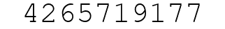 Number 4265719177.