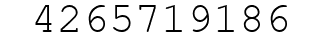 Number 4265719186.