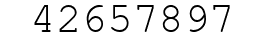 Number 42657897.