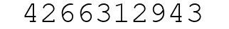 Number 4266312943.