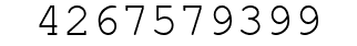 Number 4267579399.