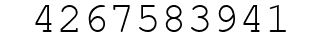 Number 4267583941.
