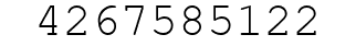 Number 4267585122.