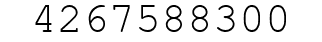 Number 4267588300.