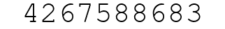 Number 4267588683.