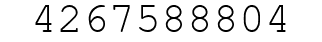 Number 4267588804.