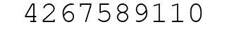 Number 4267589110.