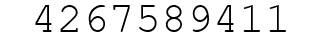 Number 4267589411.