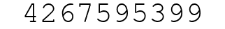 Number 4267595399.