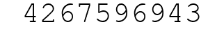 Number 4267596943.