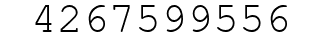 Number 4267599556.