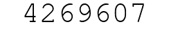 Number 4269607.