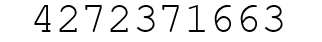 Number 4272371663.